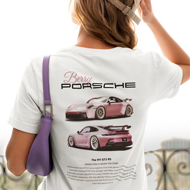 Koszulka - Berry Porsche Pink 911 GT3 RS #outlet