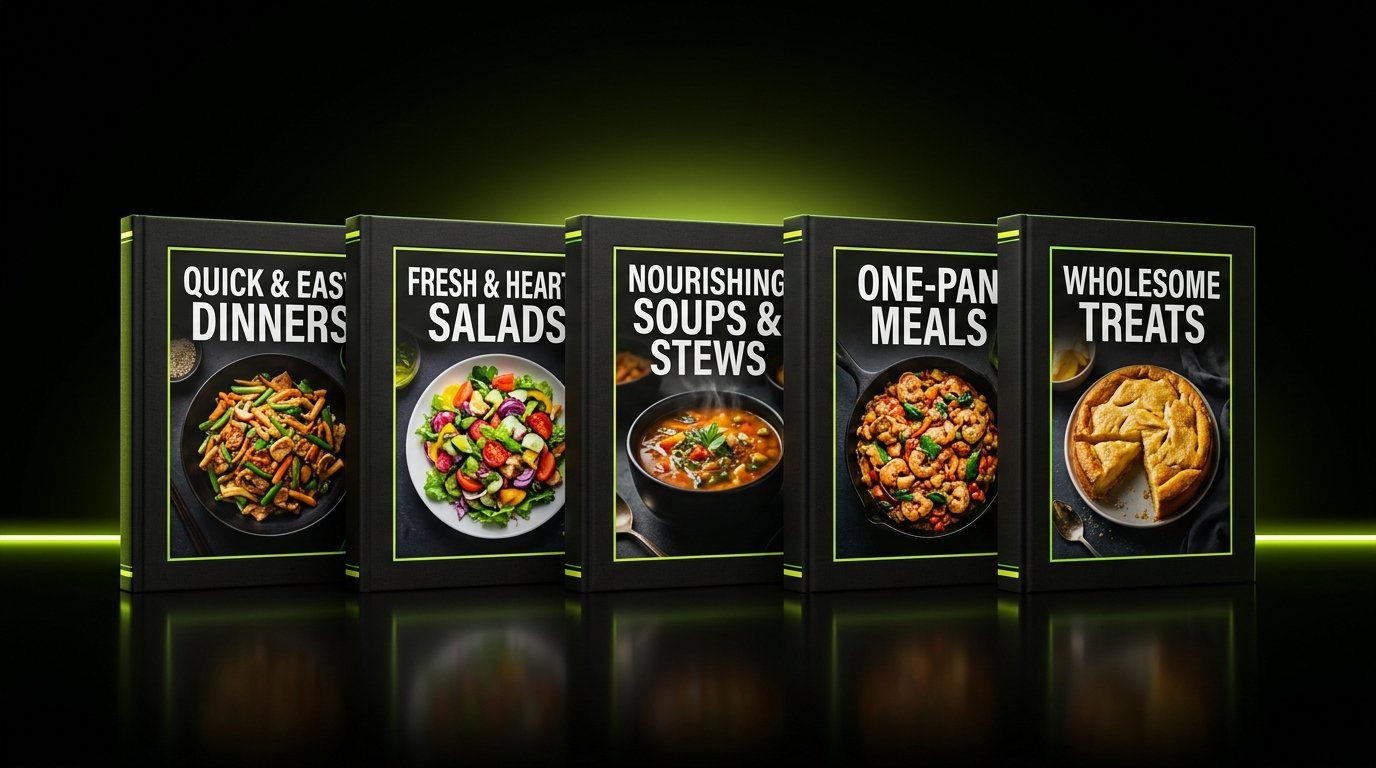 The Healthy Home Cooking Bundle - 5 Books On Stage