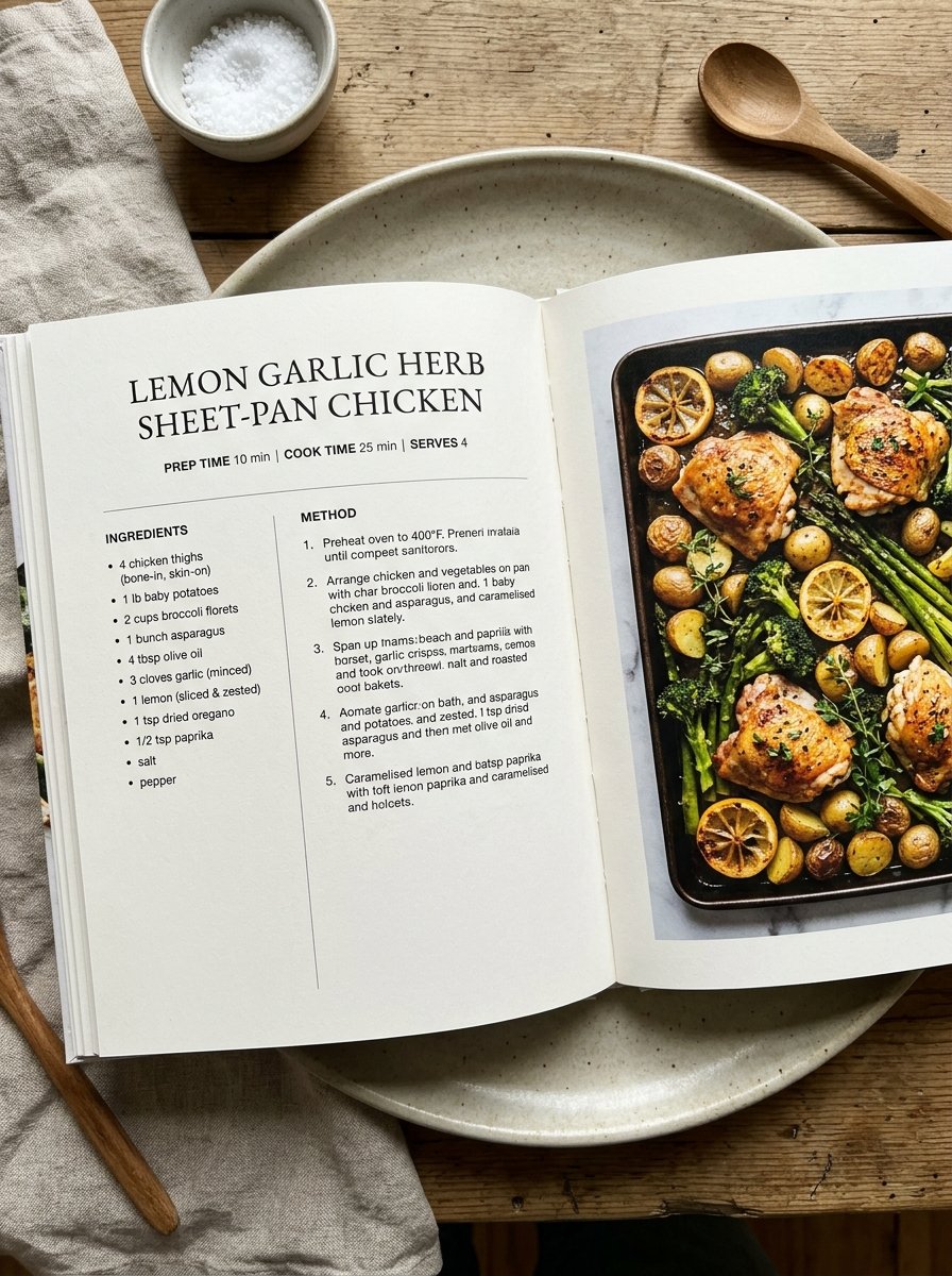 One-Pan Lemon Garlic Salmon & Asparagus